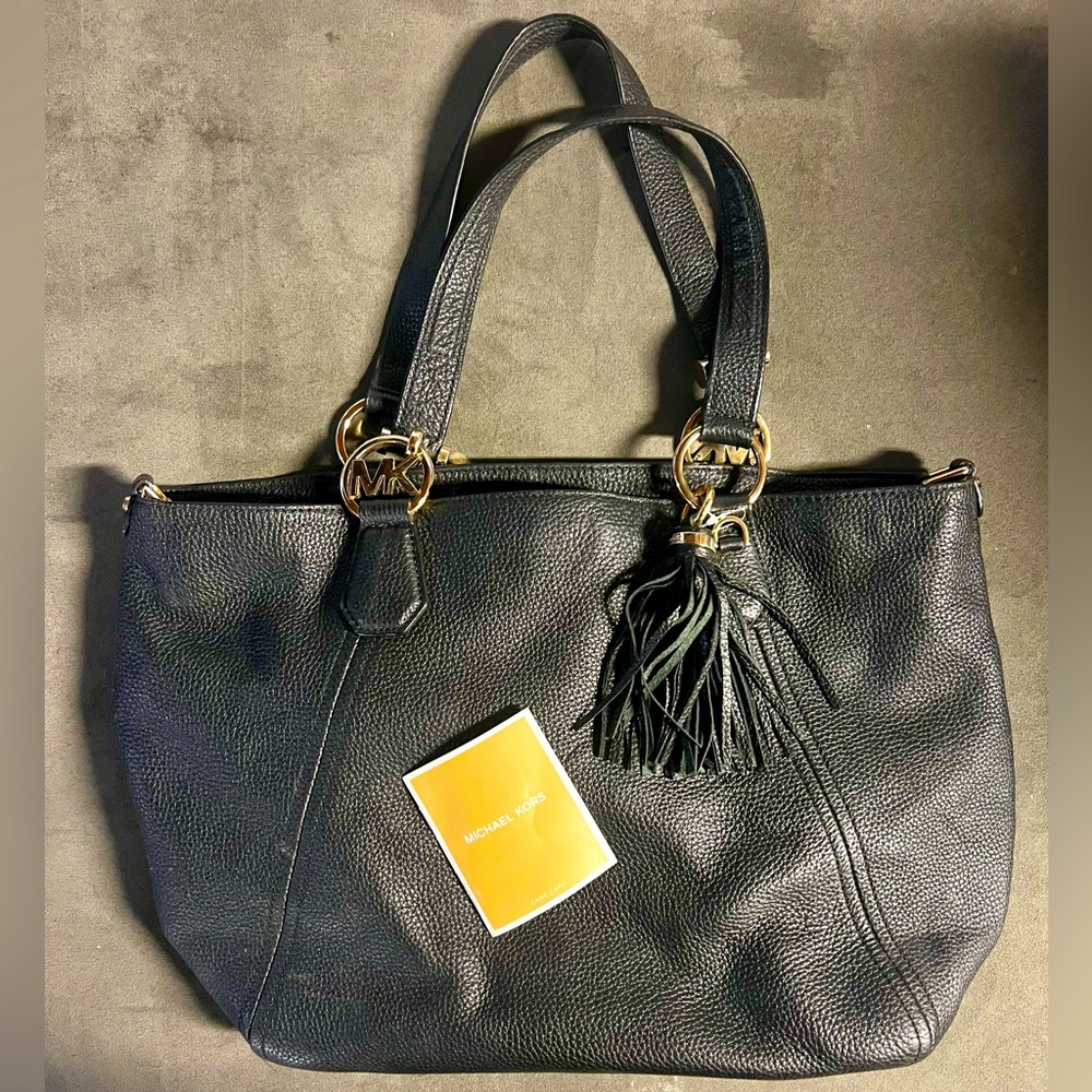 MK Black Leather Purse/Tote